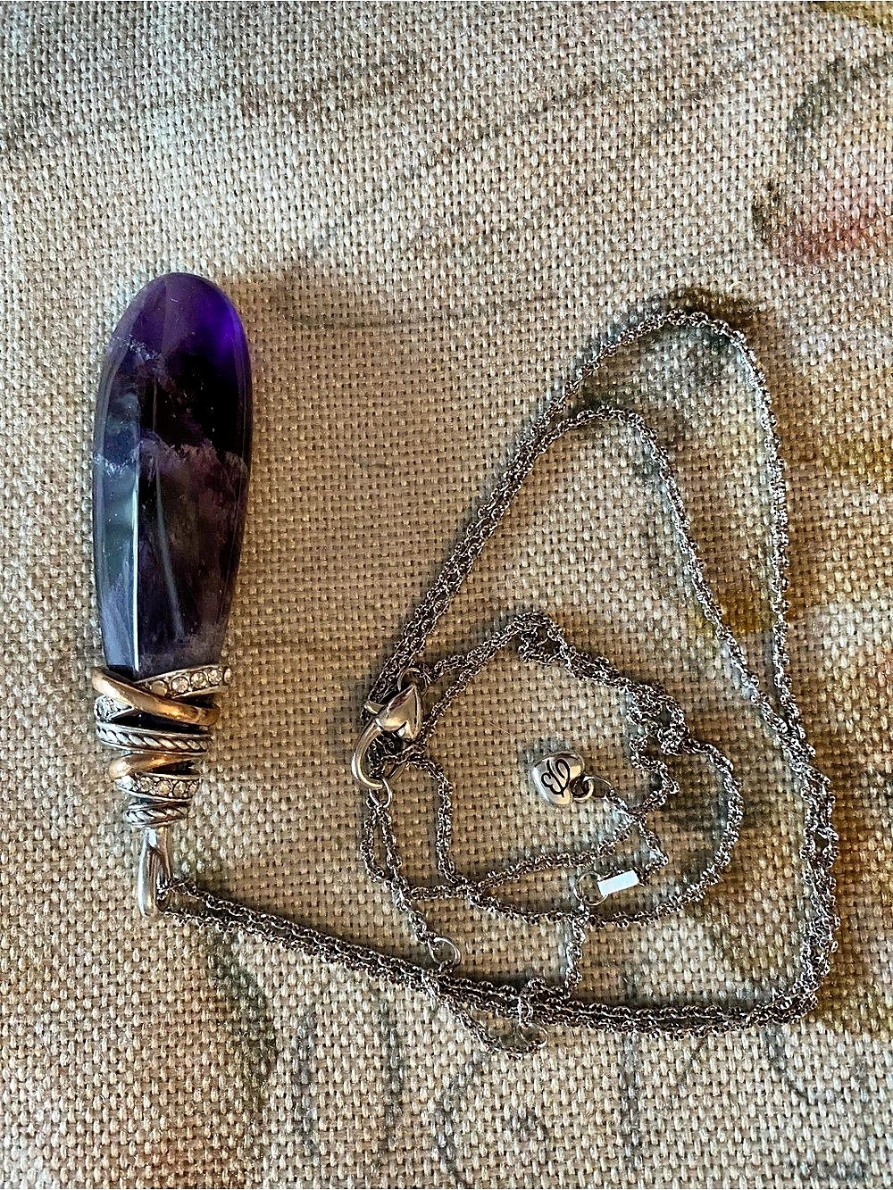 Brighton Rings Amethyst Necklace Purple Pendant Necklace